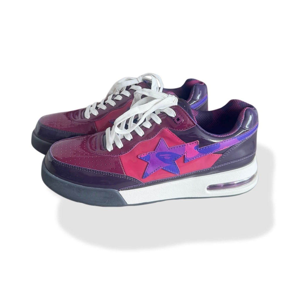 BAPE Purple & Pink Star Accent Sneakers